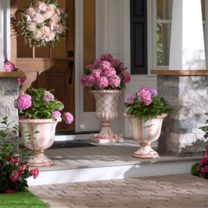 Rosy Check Pedestal Urn