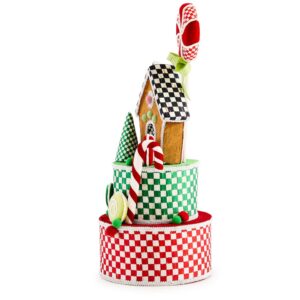 Check It Out Gingerbread Fabric Tree Topper