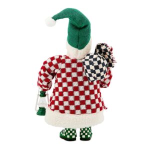 Check It Out Small Fabric Santa