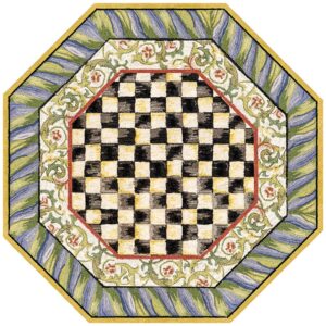 Courtly Check Purple & Green Washable Rug