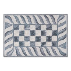 Sterling Check Washable Rug