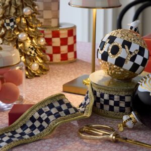 Courtly Check Filigree 2.5″ Ribbon