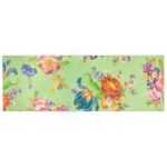 Flower Market Blooms Floor Mat – Green – 2’6″ x 8′ Runner