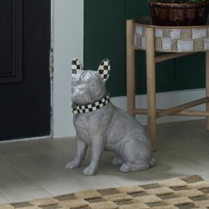 Courtly Check Dog Figurine – Courtly Check, French Bulldog