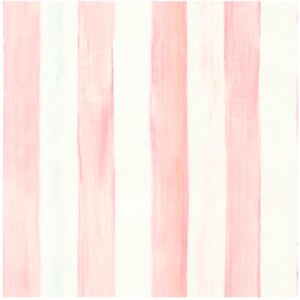 Courtly Check Wallpaper – Rosy Stripe