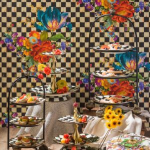 Courtly Flower Market Wallpaper