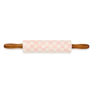 Courtly Check Rolling Pin – Rosy Check