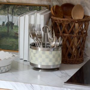 Courtly Check Supper Club Flatware Caddy – Sterling Check