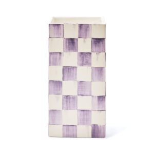Violet Check Pillar Vase – Violet Check