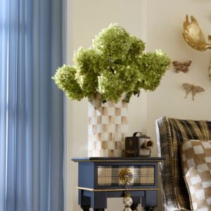 Violet Check Pillar Vase – Mocha Check