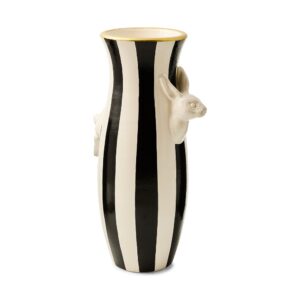 Courtly Rabbit Vase