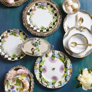 Thistle & Bee Dinner Plate – Ribbon