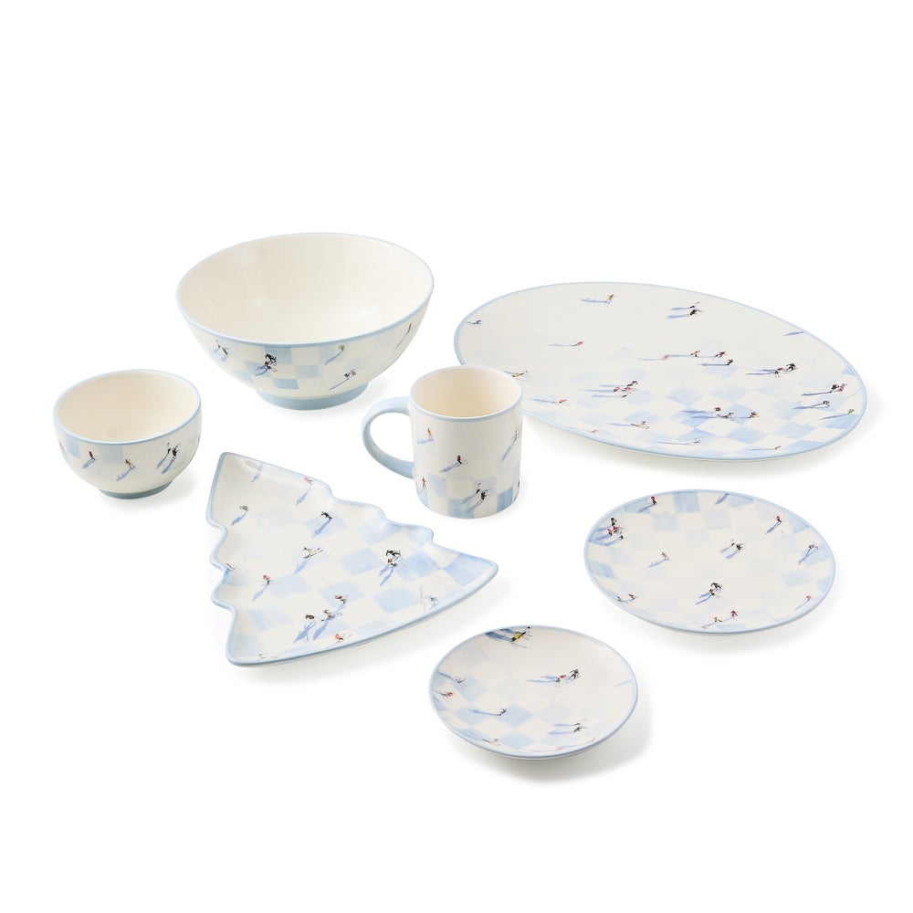 MacKenzie-Childs Ski Holiday Serving Platter