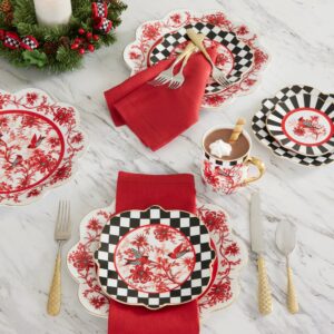 Cardinal Toile Dinnerware – Cardinal Toile, Dinner Plate