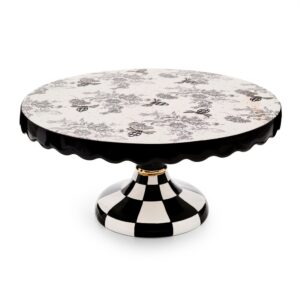 Bee Toile Pedestal Platter