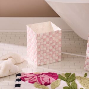 Rosy Check Capiz Bath Collection – Rosy Check, Waste Bin