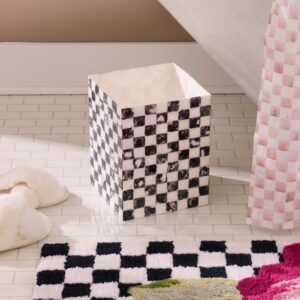 Courtly Check Capiz Bath Collection – Courtly Check, Waste Bin