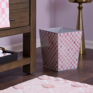 Rosy Check Glass Bath Collection – Rosy Check, Waste Bin