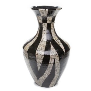 Zebra Floor Vase