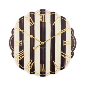 Courtly Stripe Wall Clock