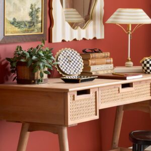 Courtly Check Glass Bath Collection – Courtly Check, Small Vanity Tray