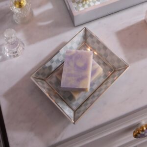 Sterling Check Glass Bath Collection – Sterling Check, Small Tray