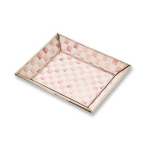 Rosy Check Glass Bath Collection – Rosy Check, Small Tray
