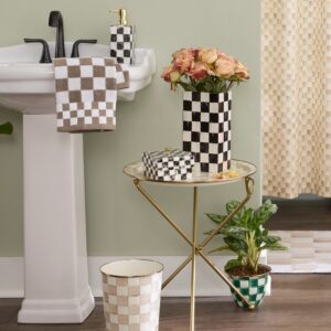 Violet Check Capiz Scalloped Box – Courtly Check