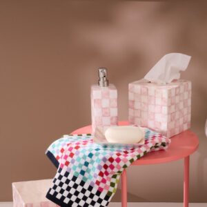 Rosy Check Capiz Bath Collection – Rosy Check, Soap Pump