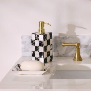 Courtly Check Capiz Bath Collection – Courtly Check, Soap Pump