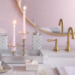 Sterling Check Glass Bath Collection – Sterling Check, Soap Pump