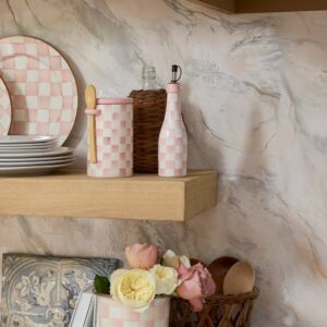 Sterling Check Farmhouse Oil Cruet – Rosy Check