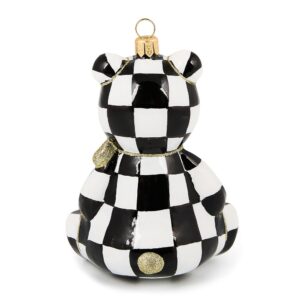 2025 Courtly Bear Glass Ornament