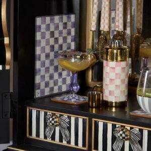 Violet Check Glassware – Violet Check, Coupe Glass