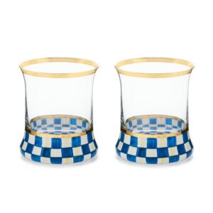 Royal Check Glassware – Royal Check, Tumbler Glass, Set of 2