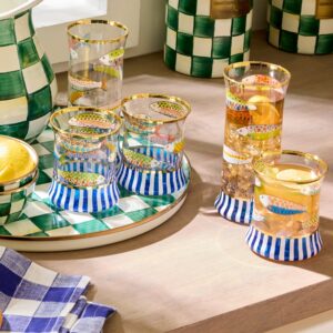 Go Fish Glassware – Go Fish, Tumbler Glass, Set of 2