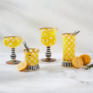 Carnival Glassware – Yellow, Highball Glass, Set of 2