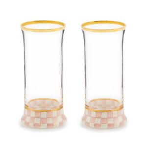 Rosy Check Glassware – Rosy Check, Highball Glass, Set of 2