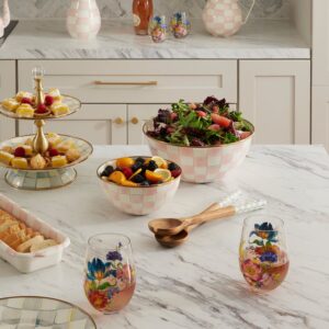 Flower Market Stemless Wine Glass, Set of 4