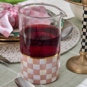 Courtly Check Mixing Glass – Rosy Check