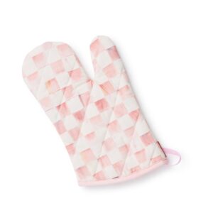 Check Oven Mitts – Rosy Check, Regular