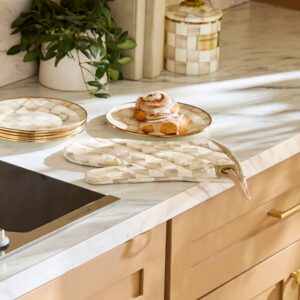 Check Oven Mitts – Mocha Check, Regular