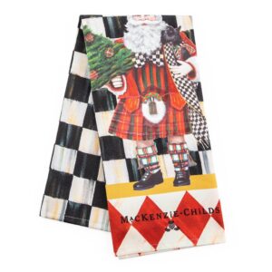 Scottish Santa Dish Towel