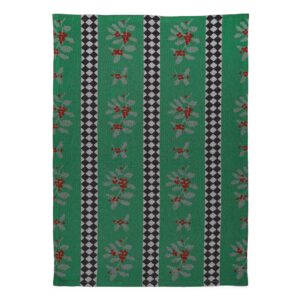 Holly & Holiday Tree Jacquard Dish Towels, Set of 2