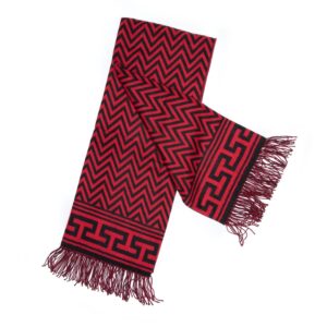 Zig Zag Throw – Black & Red