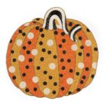 Polka Pumpkin Beaded Placemat