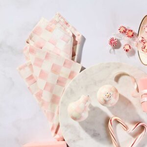 Check Cloth Napkin – Rosy Check