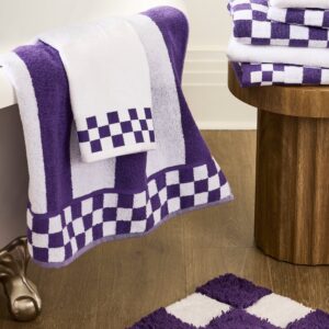 Stripe Towel – Plum, Bath Towel