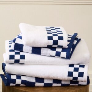 Check Towel – Navy, Hand Towel