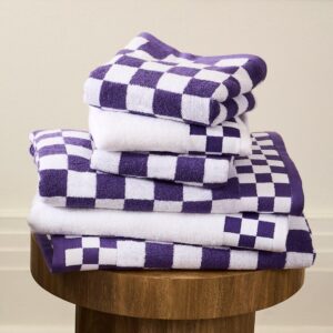 Check Towel – Plum, Hand Towel